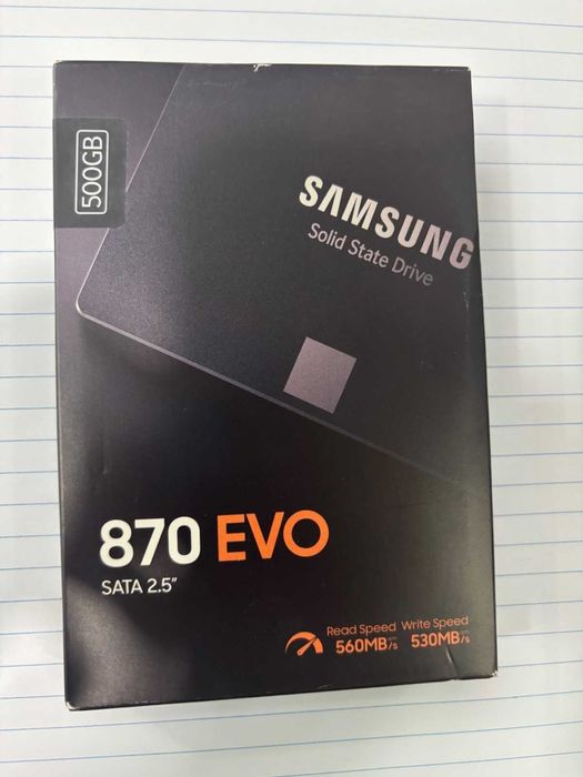 SSD 500GB Samsung 870 EVO SATA-III 2.5 inch MZ-77E500B/EU Nou Sigilat
