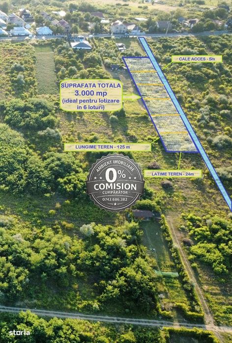 Oportunitate De Investitie-Teren Parcelabil - 3.000 Mp, Vaslui Zona Fi