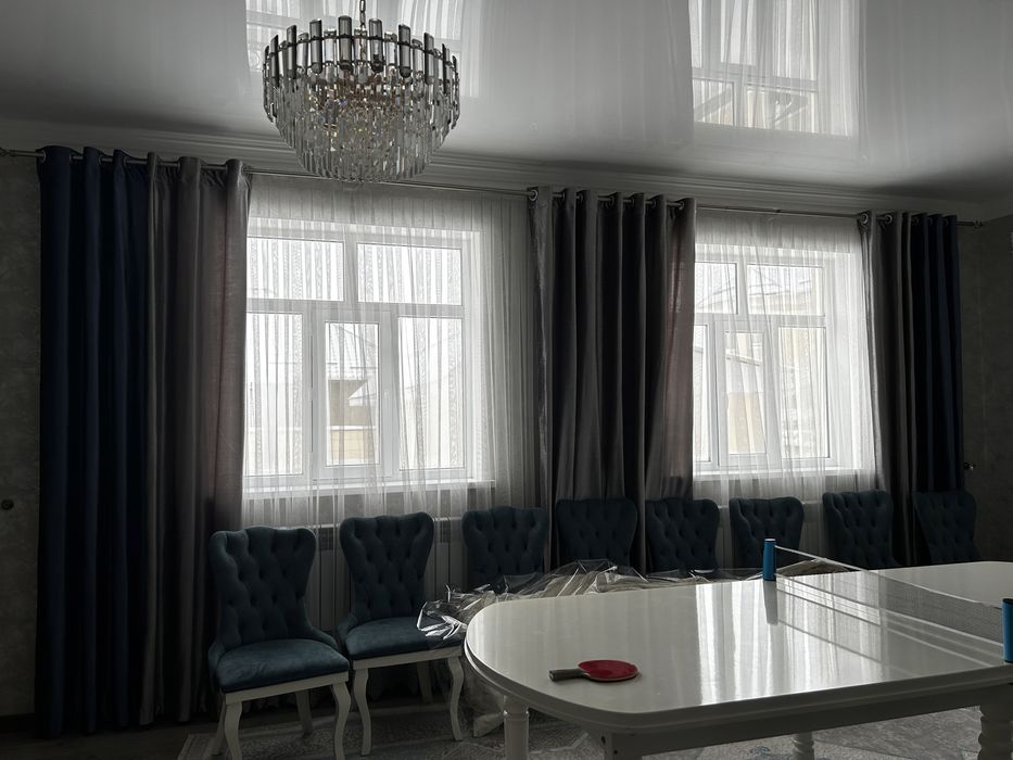 Продам шторы с тюлем дешево