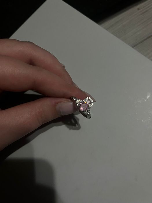 Inel Vivienne Westwood Pink Saturn Gemstone Iced Opium