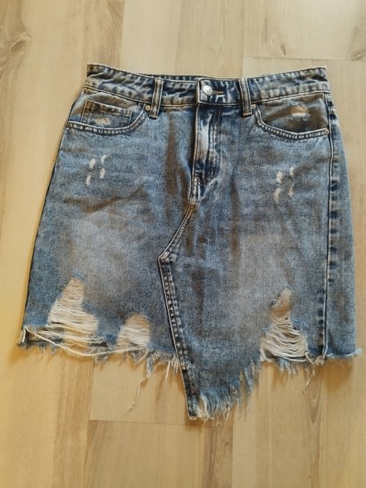 Дънкова пола асиметрична