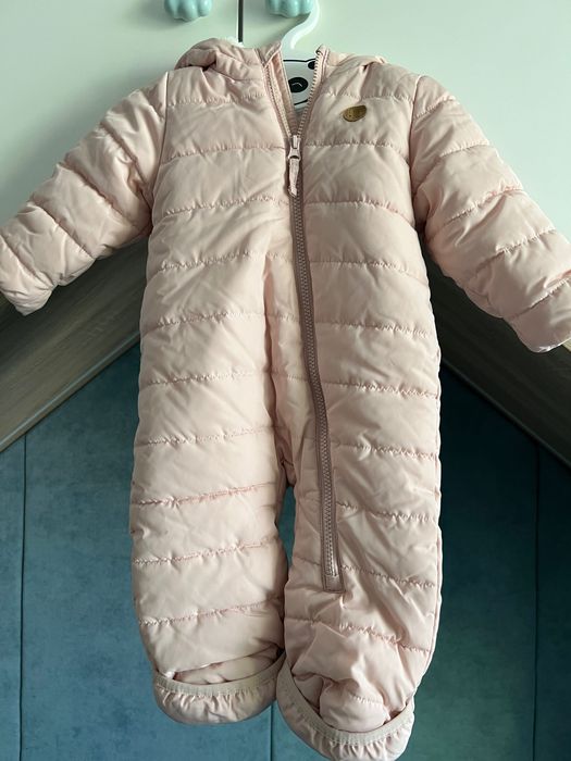Зимен космонавт, H&M, размер 4-6м., розова пудра.