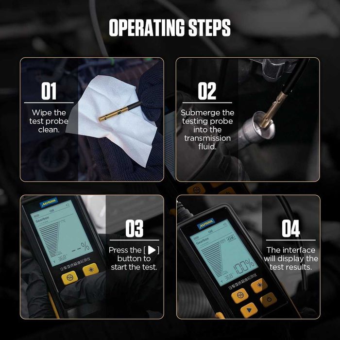 Тестер за трансмисионно масло, Autool AS503, LCD Дисплей