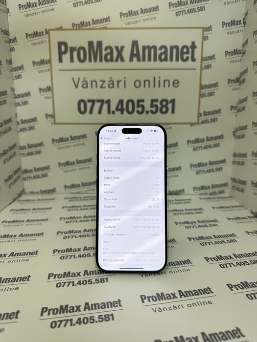 Iphone 16 Pro 126gb 100% ProMax Amanet