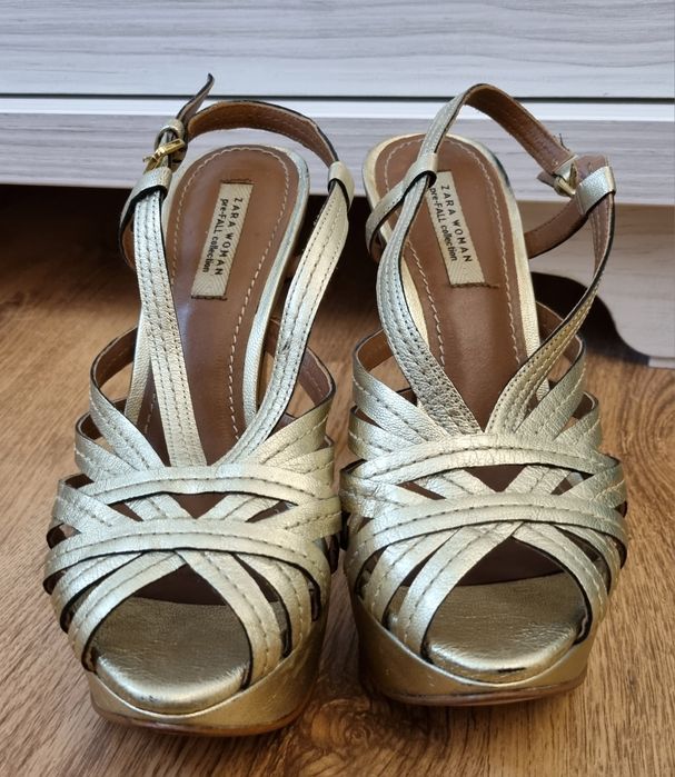 Sandale Zara Woman, marimea 39, piele