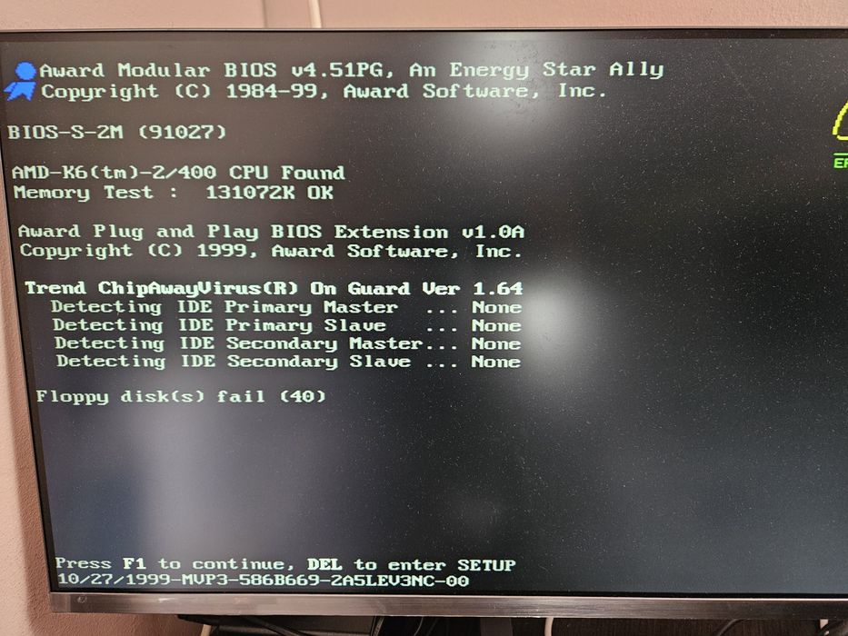 Kit retro sk7 AMD K6-2 400Mhz