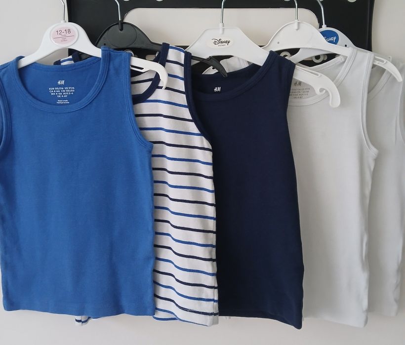 Къси панталони, тениски zara, h&m 3-4 години