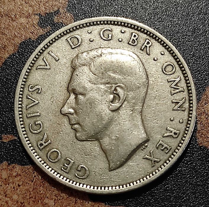 Монети Великобритания -  2 бр› Крал Джордж VI  [1947-1948]