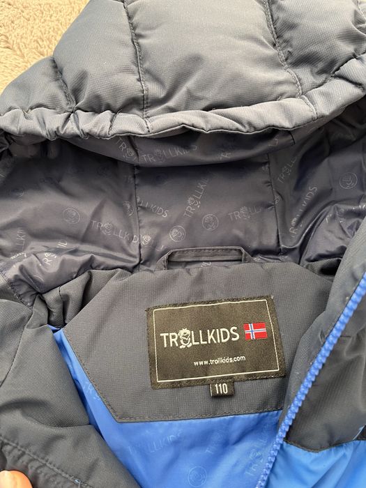 Пухено детско яке Trollkids 110см