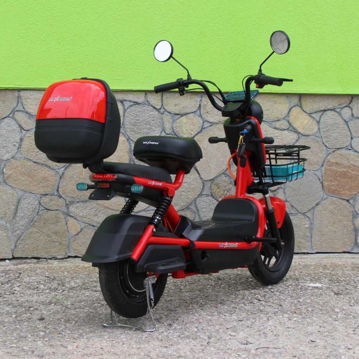 Електрически скутер с педали MaxMotors 500W/48V/15Ah – RED