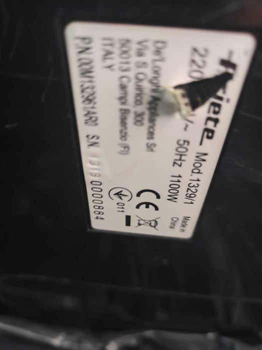 Espressor manual Ariete Cafe Roma Plus 1329/1 pentru piese (defect)