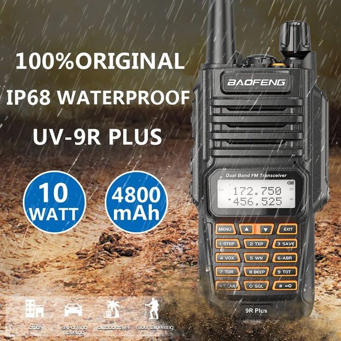 Walkie talkie portabila Baofeng UV-9R PLUS, 10km