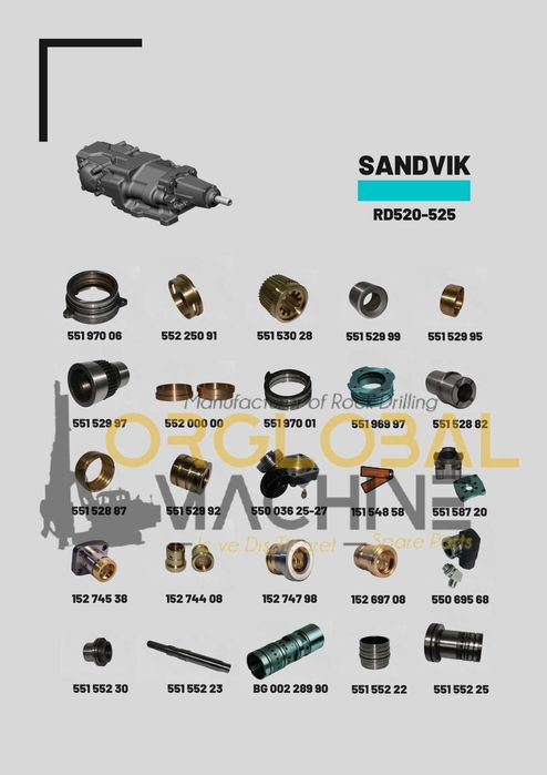 Sandvik - запасные части - ehtiyot qismlari