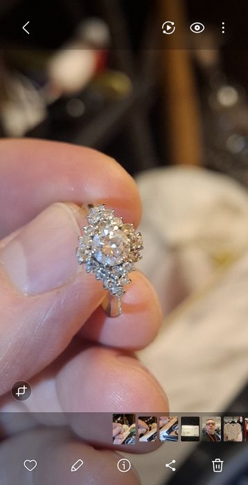 Inel aur alb 18 k dama 4 gr. 600 pe gram