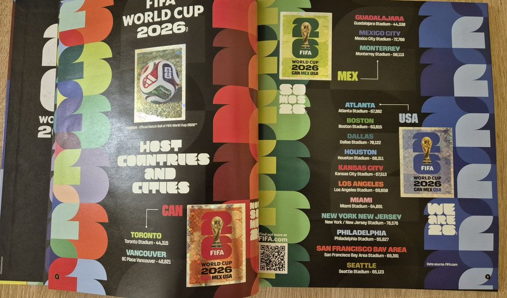 НАМАЛЕНИЕ! 100% попълнен колекционерски албум - твърди корици - Панини - Panini World Cup 2026 - 980 стикера + всички Кока Кола стикери!
