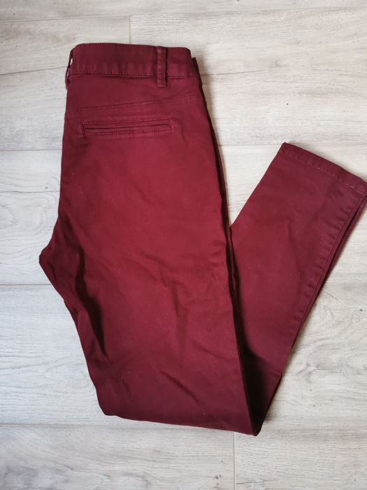 Pantaloni skinny roșu burgund  C&A