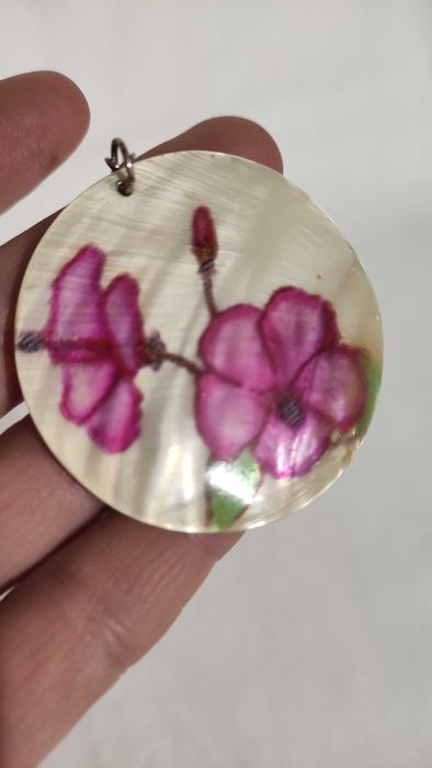 Красиви обеци от естествен седеф