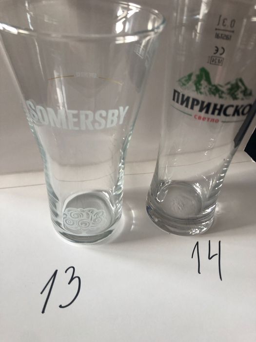Стъклени чаши за бира и др.