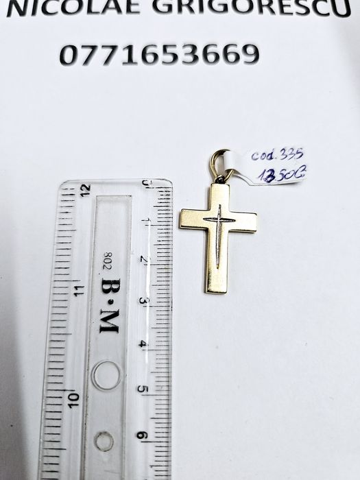 Vand cruce din aur 14 k 2.8 g cod 335