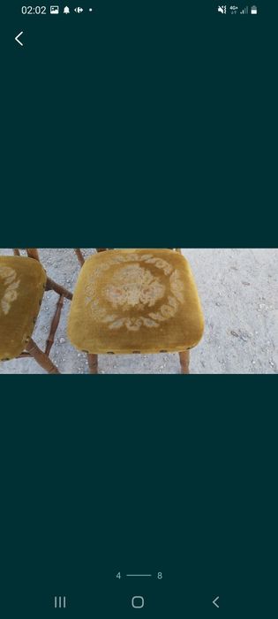 Scaune  vechi  sculptate set de 4