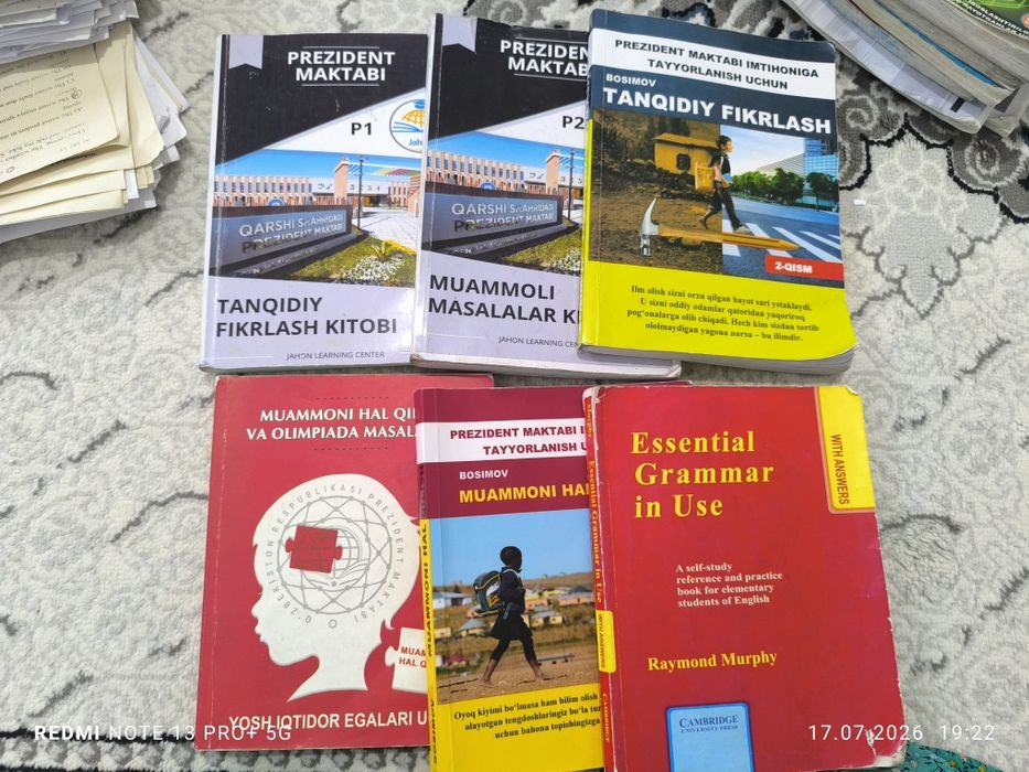 Kitoblar sotiladi prezident va ixtisoslashtirilgan maktablarga tayyorl