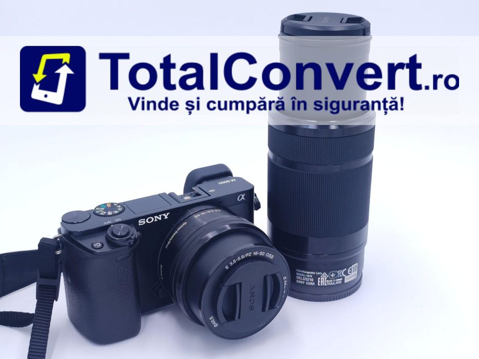 Aparat foto mirrorless Sony Alpha 6000 +, Garantie 24 luni | #D93646