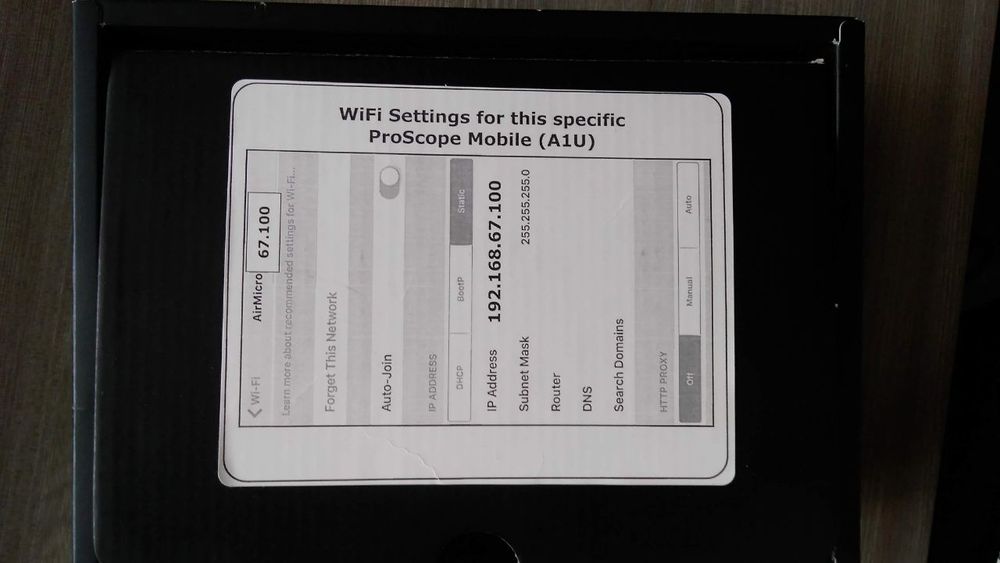 ProScope mobile електронен микроскоп wifi