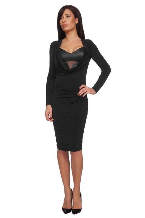 Рокля Cliche Reborn с гол гръб/гръцко деколте