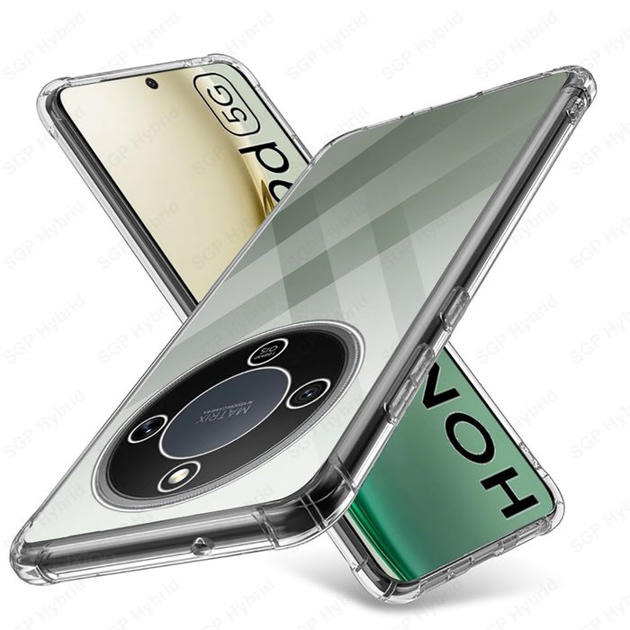 Honor Magic 8 Lite / Удароустойчив силиконов кейс с камера протектор