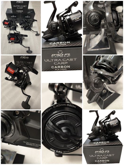 SET 3 Lansete FL Strategist 3.90m/3.75lbs+3 Mulinete FL 14000 New 2025