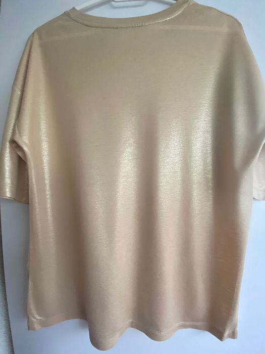 Tricou/Bluza bej sidefat, Mohito, marime S/36, nou fara eticheta.