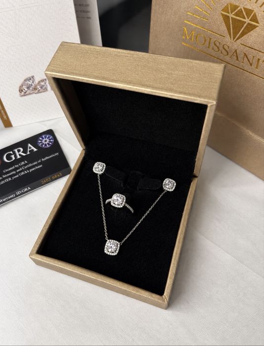 Серебро 925 пробы с муассанитом