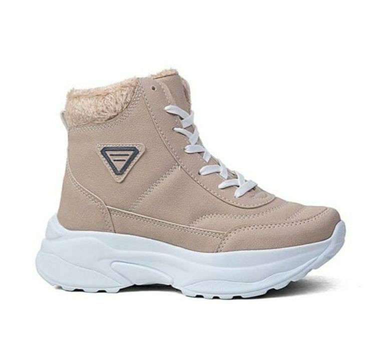 дамски боти непромокаеми с топъл пух отвътре грайфер за сняг дъжд кал