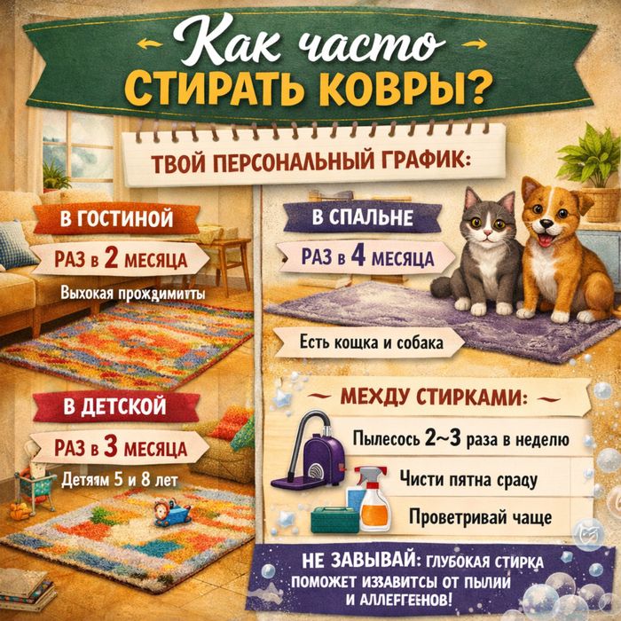 Акция на стирку ковров