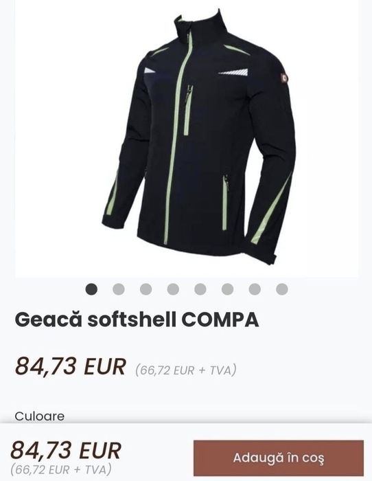 Geaca femei, softshell Engelbert Strauss Compa, impermeabilă - S