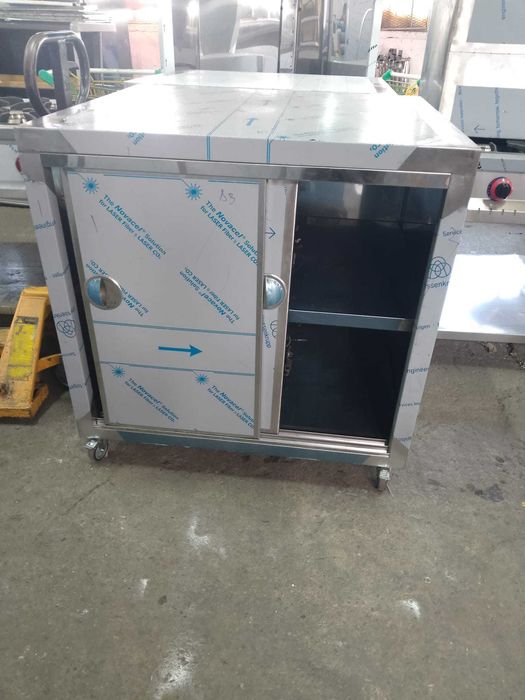 Dulap inox cu 3-4 polite usi culisante / Dulap inox vertical  Horeca /