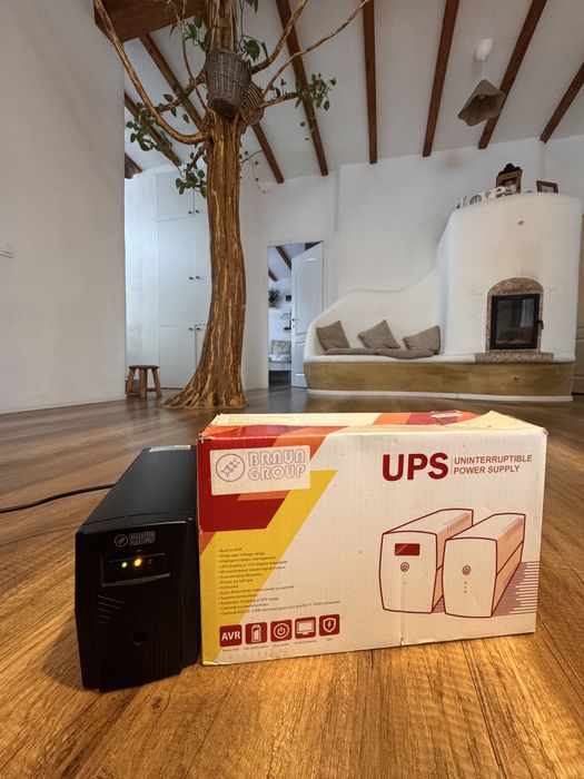 UPS Braun Group 650VA / 390W  backup de curent ,sursa neintreruptibila