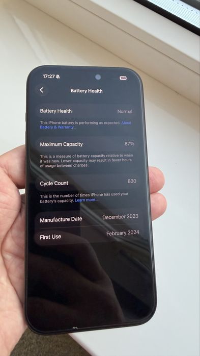 iPhone 15 pro 128 ГБ Black Titanium (Чёрный титан)