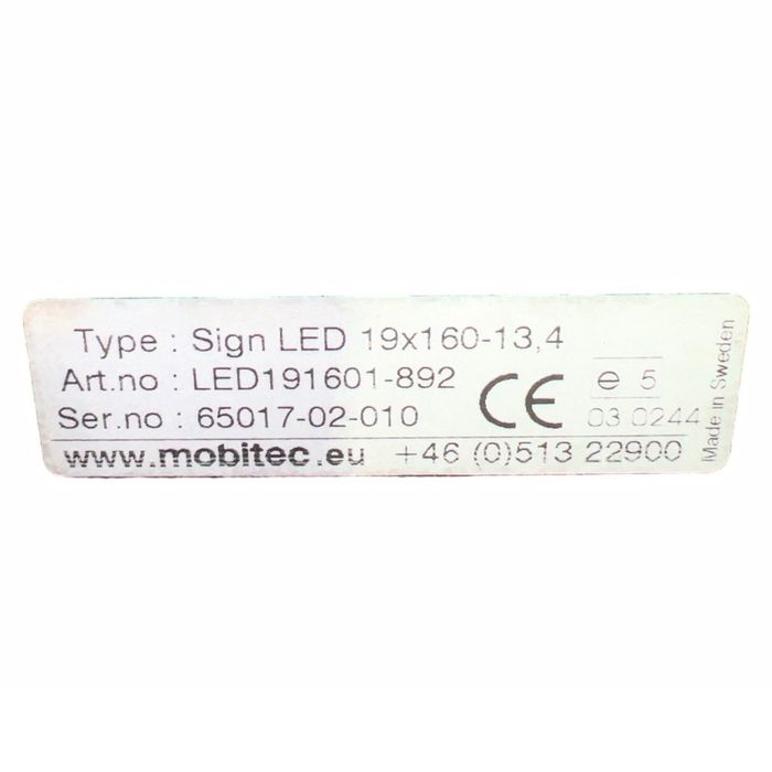 LED191601892 Semn de destinație pentru autobuz, în față MOBITEC MAN