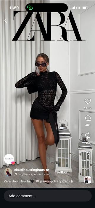 Поли Zara с етикет