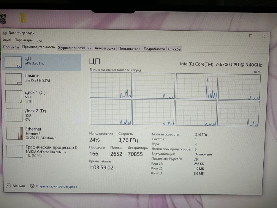 Системник i7 6700+ озу 16g