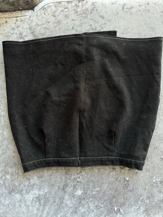 Черна велур пола