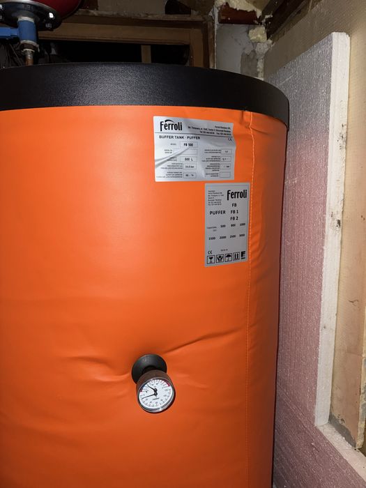 Puffer Ferroli 500 L din otel cu izolatie