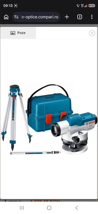 Dispozitiv Nivelare Optică Bosch 26 D Professional