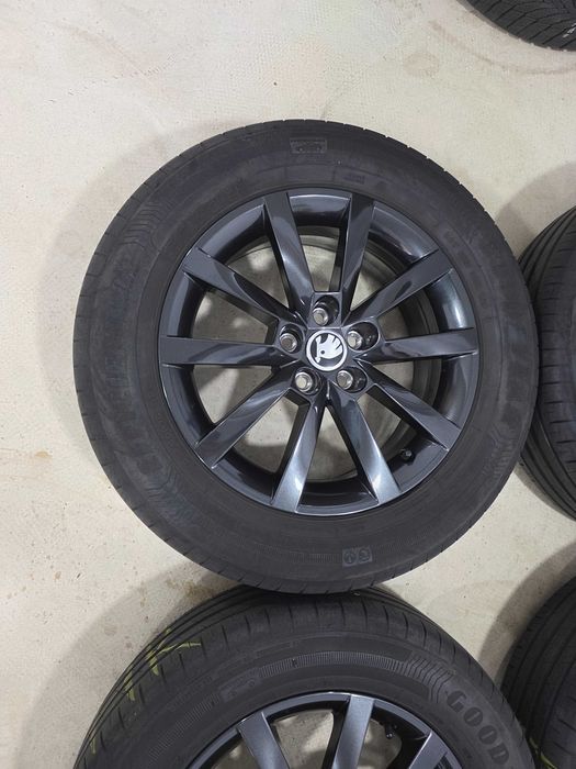 Jante 16 OEM Skoda Fabia, Kamiq, Rapid, Scala VW Polo Taigo T- Cross Seat 6Jx16, ET38, 5x100 , 57.1 205 60 16 Good Year