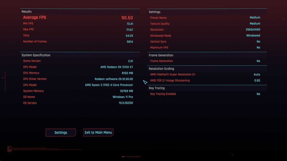 Calculator Gaming 1080p/2K, Ryzen 3 3100, 32GB RAM, Rx5700XT 8GB