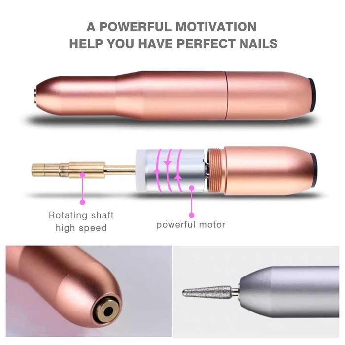 WakeDream 12 в 1 електрическа пила за нокти,скоростта (0-20 000 rpm).
