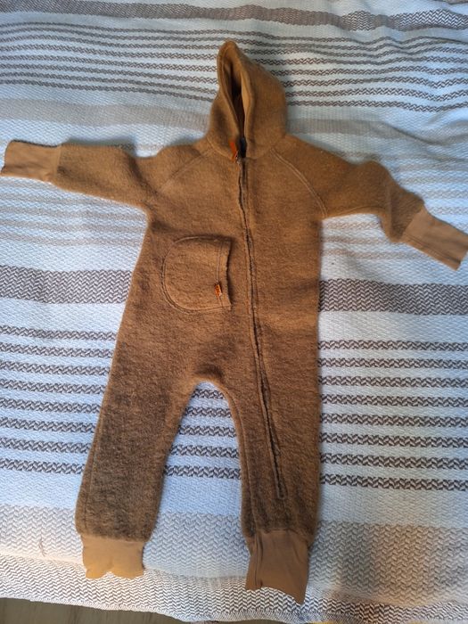 Combinezon lână fiartă Pure Pure mărime 74-80