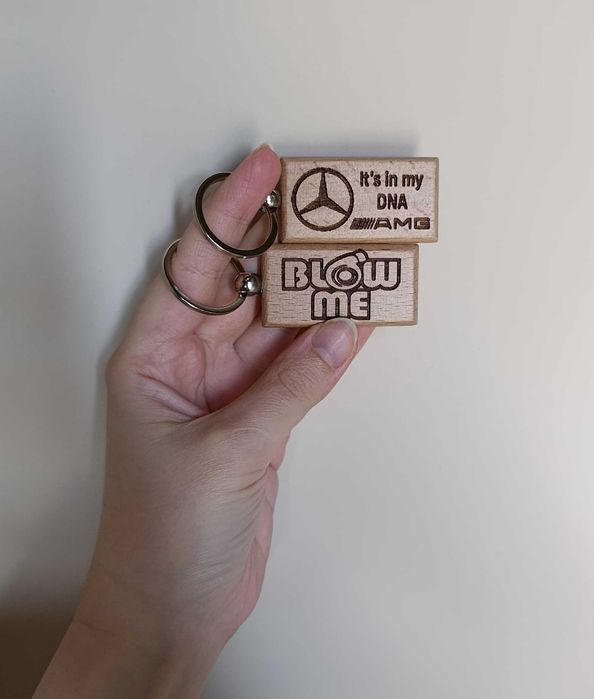 Дървени Ключодържатели на Коли - Мерцедес, БМВ, Тойота, Ауди, Нисан