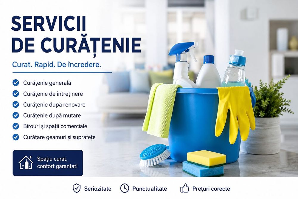 Servicii Curățenie la domiciliu București